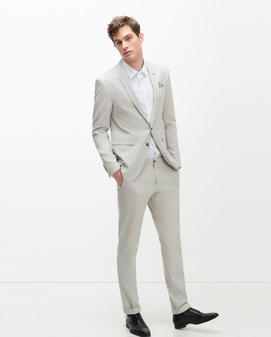 Contrasting Grey Suit